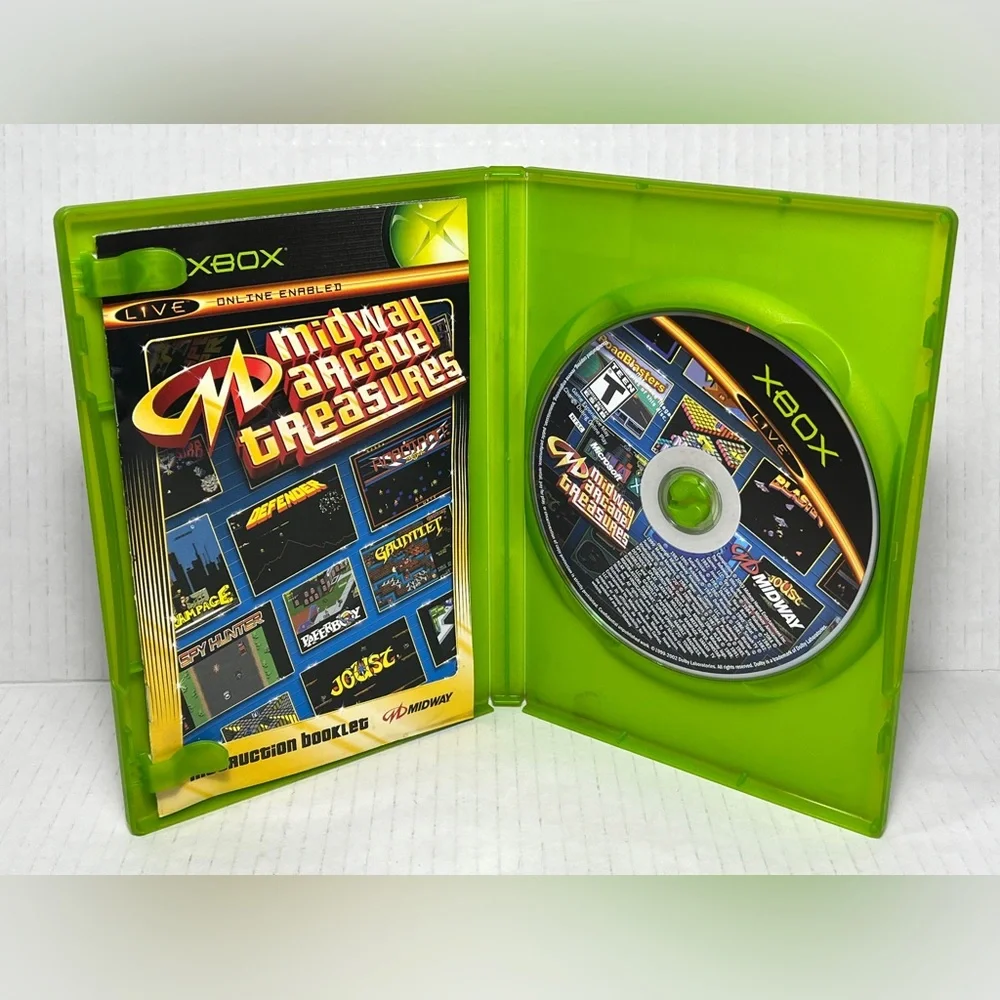 Midway Arcade Treasures Original Xbox Game Complete Manual CIB 2003 Microsoft